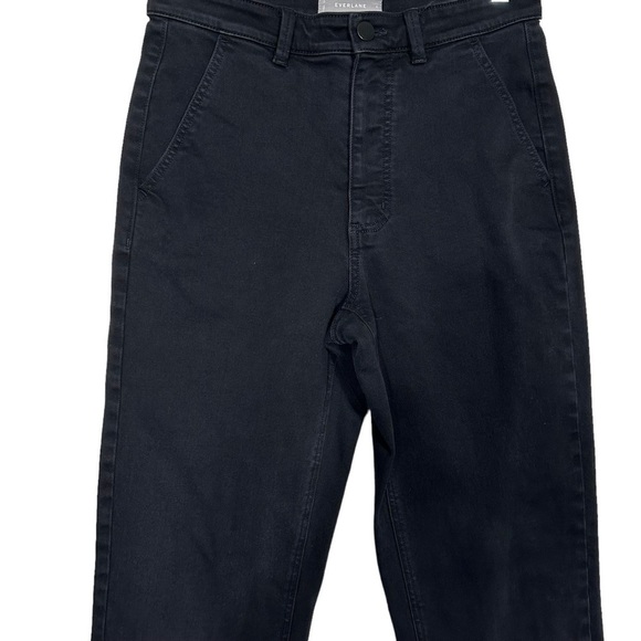 EVERLANE STRAIGHT LEG CROP BLACK JEANS SIZE 6 - Picture 6 of 15